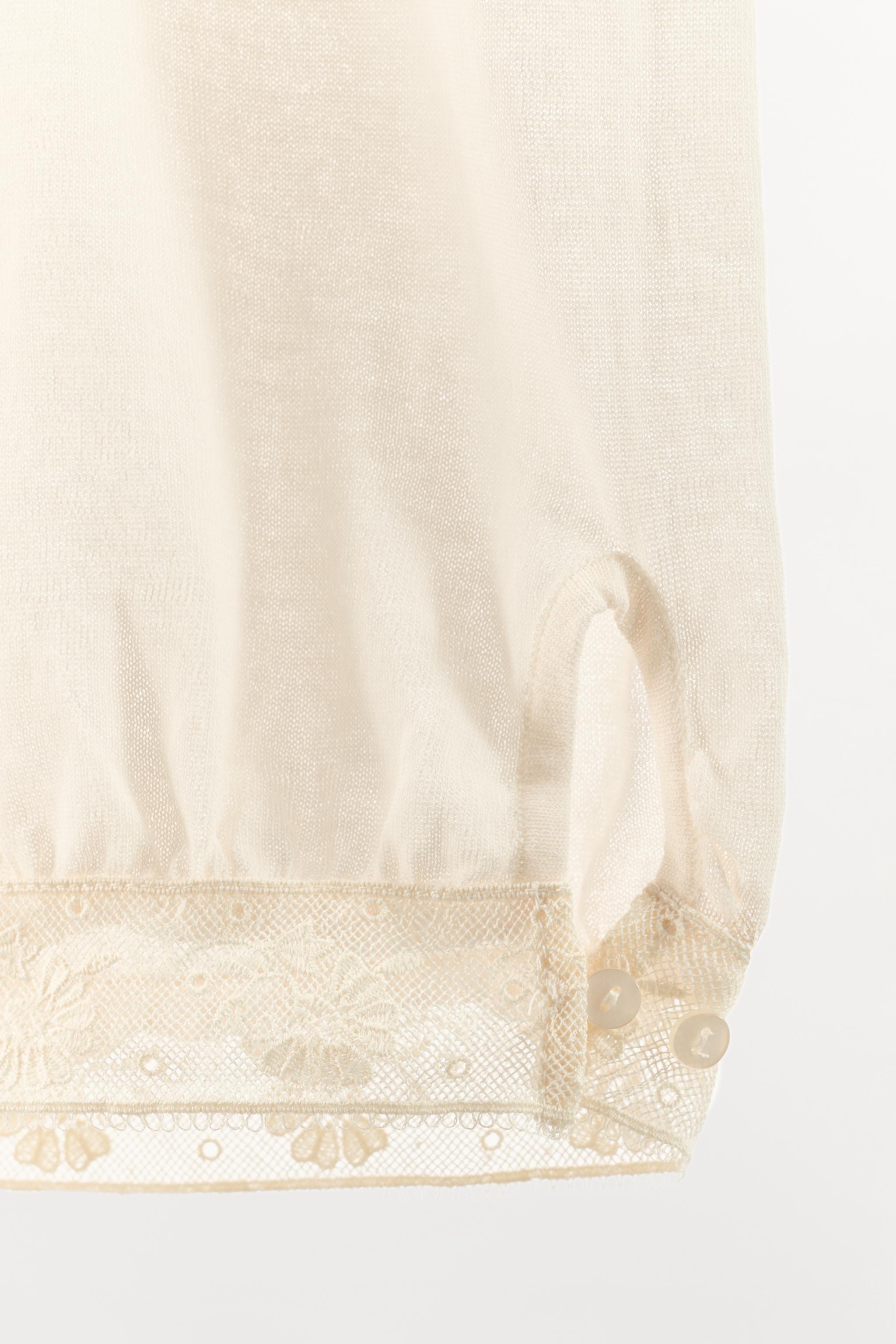 FINE KNIT LACE PANTS
